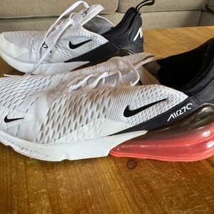 Nike Air Max White and Black Sneakers